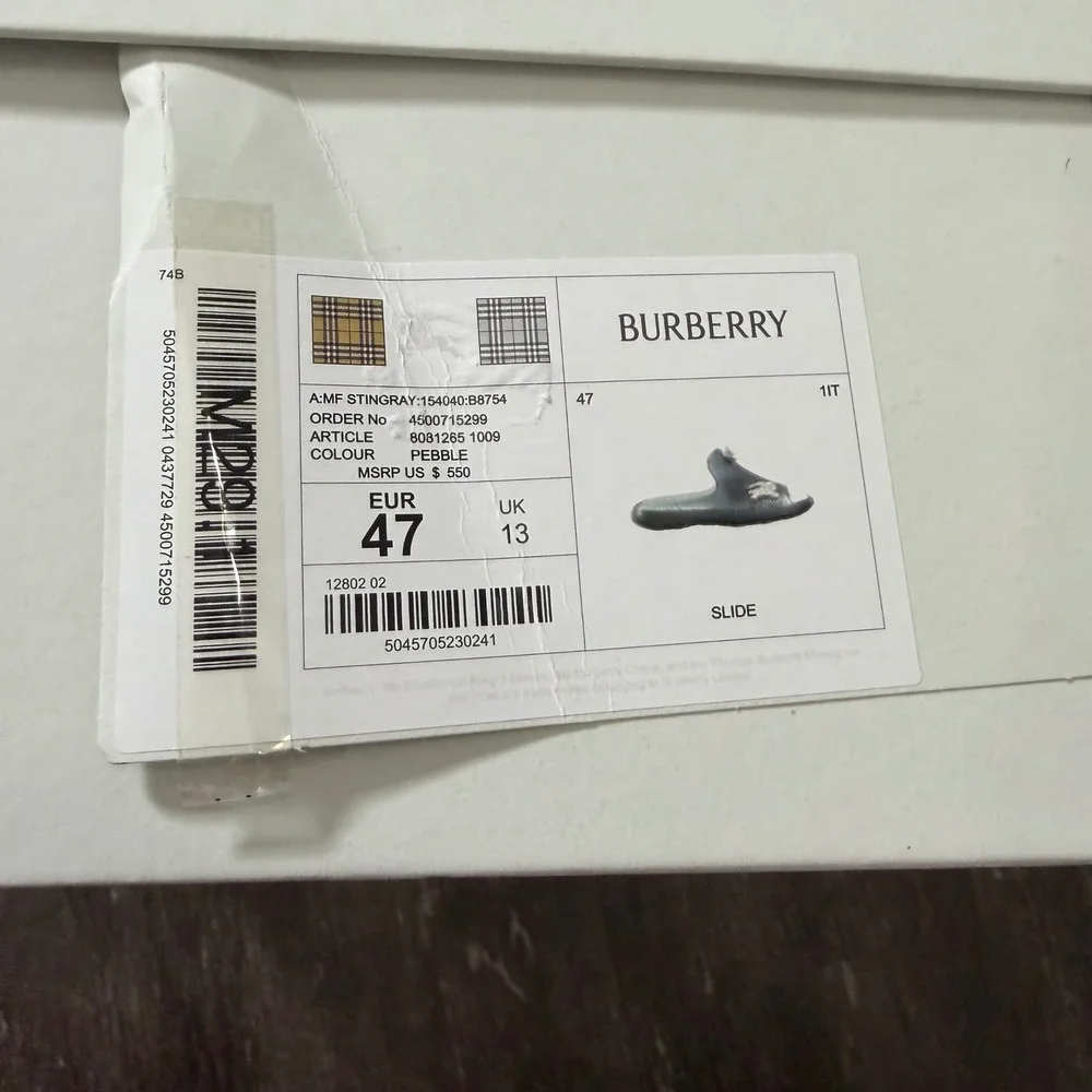 Burberry furley slides